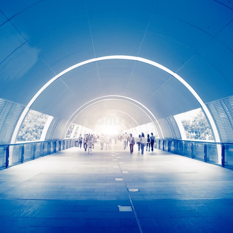 Business People in underpass