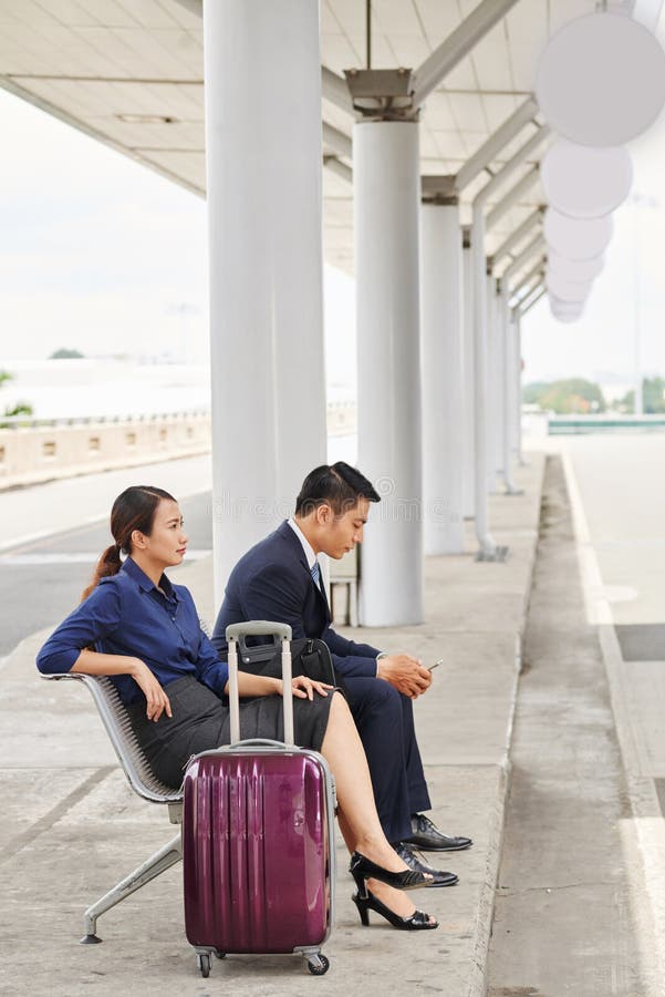 Business people Waiting for Taxi royalty free stock images Business people Waiting for Taxi royalty free stock images