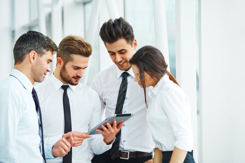 Business People Working as a Team at the Office stock photo