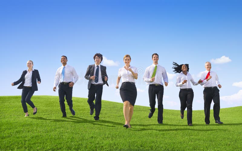 Business People with yhe way forward! stock photography Business People with yhe way forward! stock photography