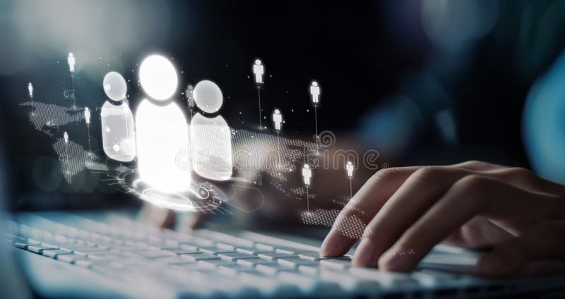 Expanding Opportunities People Networking for Business Success EIDE stock illustration