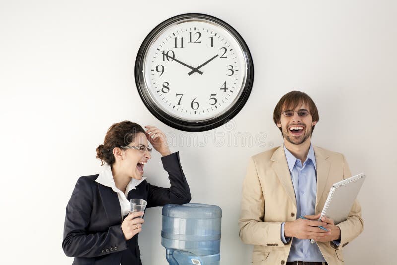 Business Persons at Water Cooler Stock Image Image of business