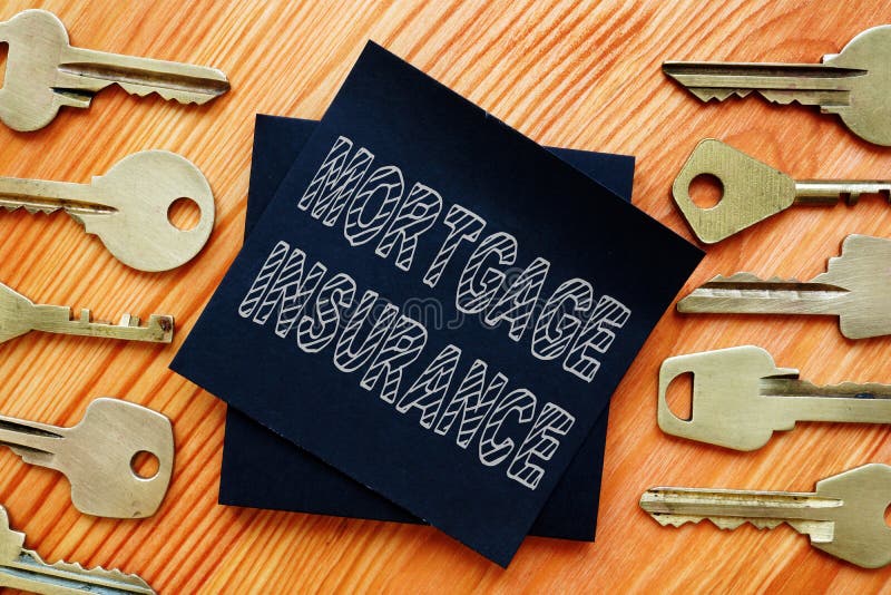 Business photo shows hand written text Mortgage Insurance royalty free stock photos