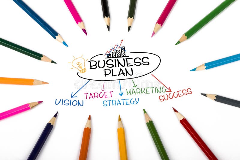 Business plan concept royalty free stock photography