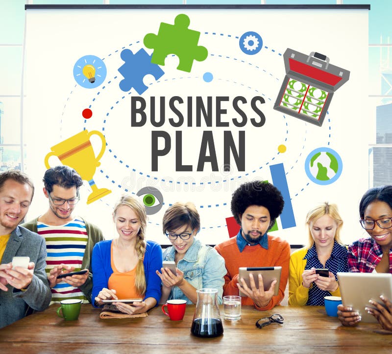 Business Plan Planning Mission Guidelines Concept Stock Image Image