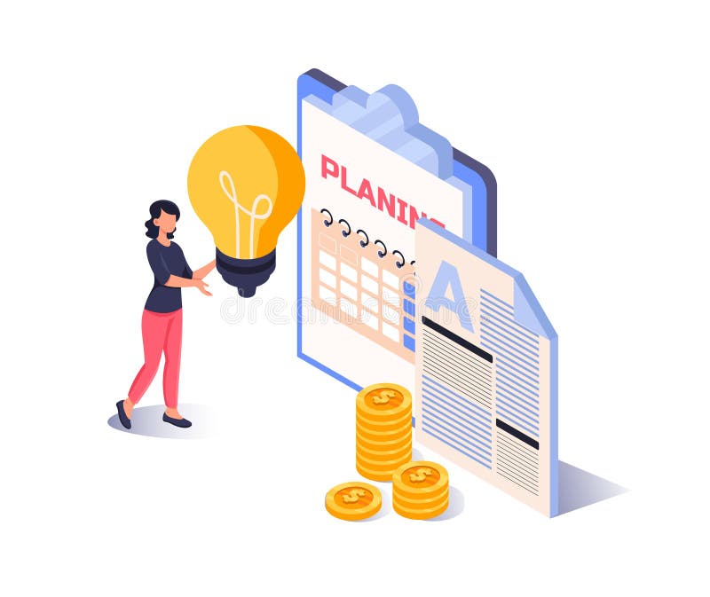 Business planning and idea concept. Vector illustration vector illustration