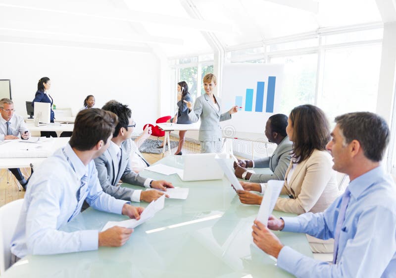 Business Presentation in the Office stock photography