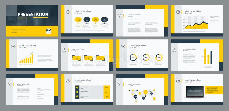 Business presentation template design and page layout design for brochure ,annual report and company profile