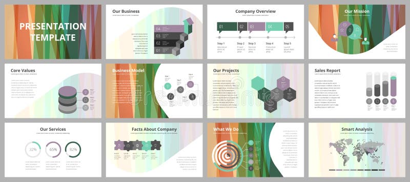 Business Presentation Templates Stock Vector - Illustration of chart ...