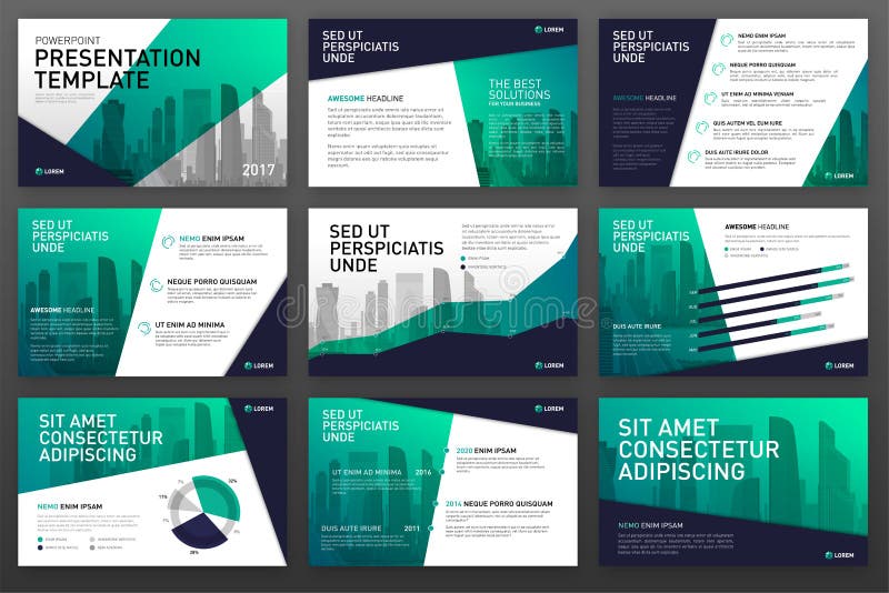 Business presentation templates with infographic elements stock illustration Business presentation templates with infographic elements stock illustration