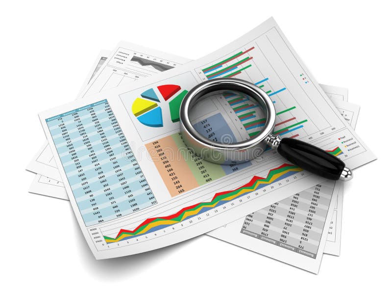 Business report vector illustration