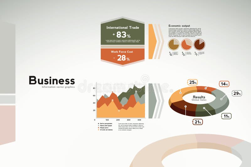 Il negozio infografica dati grafici, grafici un statistiche prestazione, notizia, eccetera.