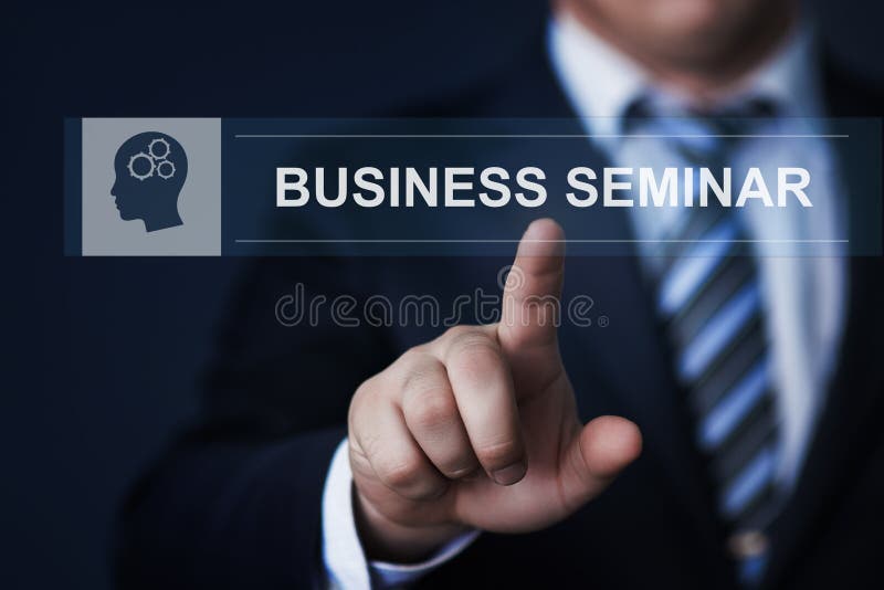 Business Seminar Webinar Corporate Training Education Knowledge Corporate Internet Technology Concept royalty free stock image Business Seminar Webinar Corporate Training Education Knowledge Corporate Internet Technology Concept royalty free stock image