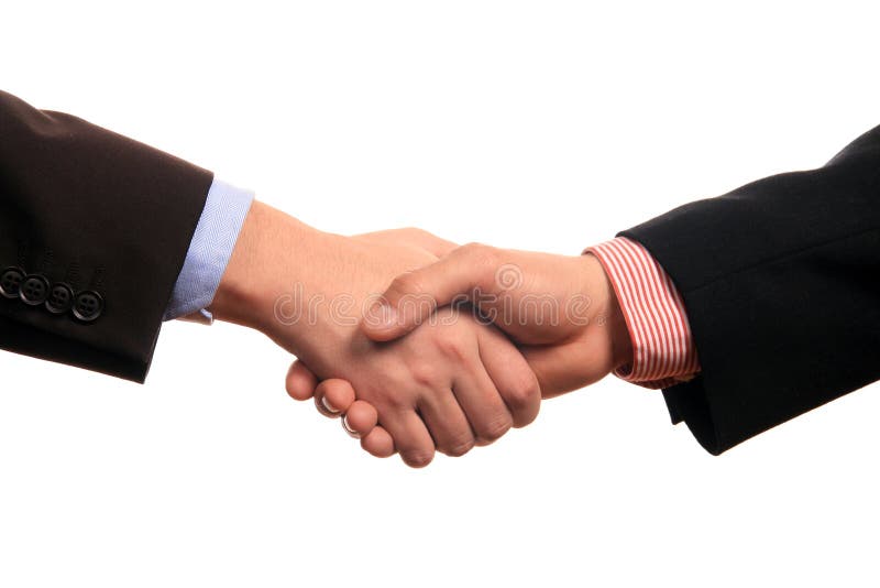 Business shake hands stock image