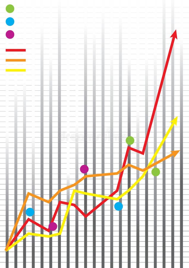 Business Share Market Graph stock photo