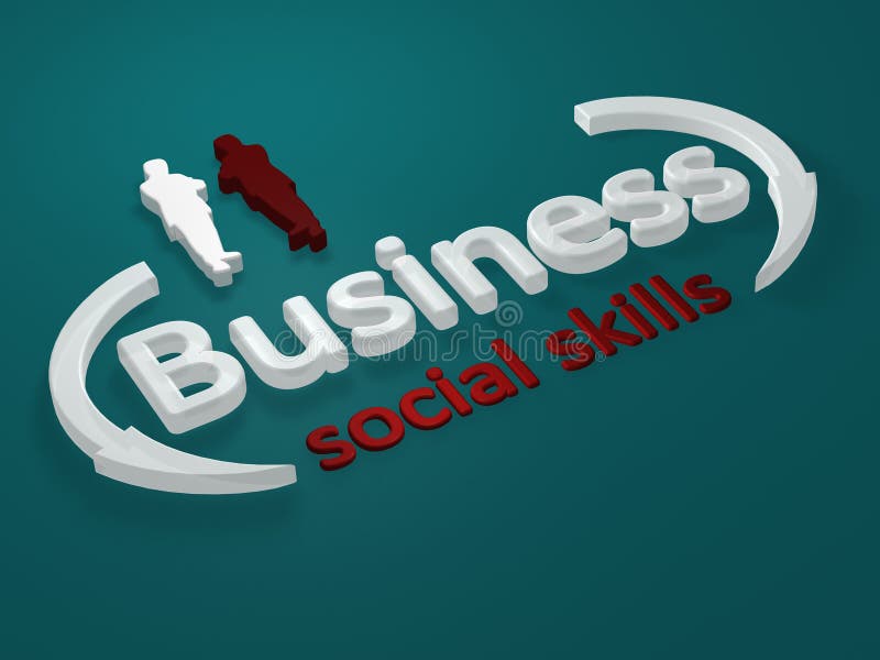 Business - Social Skills - Letter Stock Illustration - Illustration of
