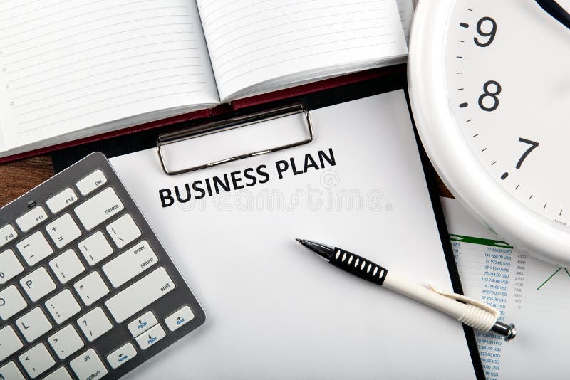 Business Still Life with Business Plan Stock Image Image of forecast