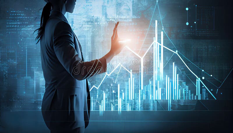 Business strategy and digital marketing concept business person stock illustration