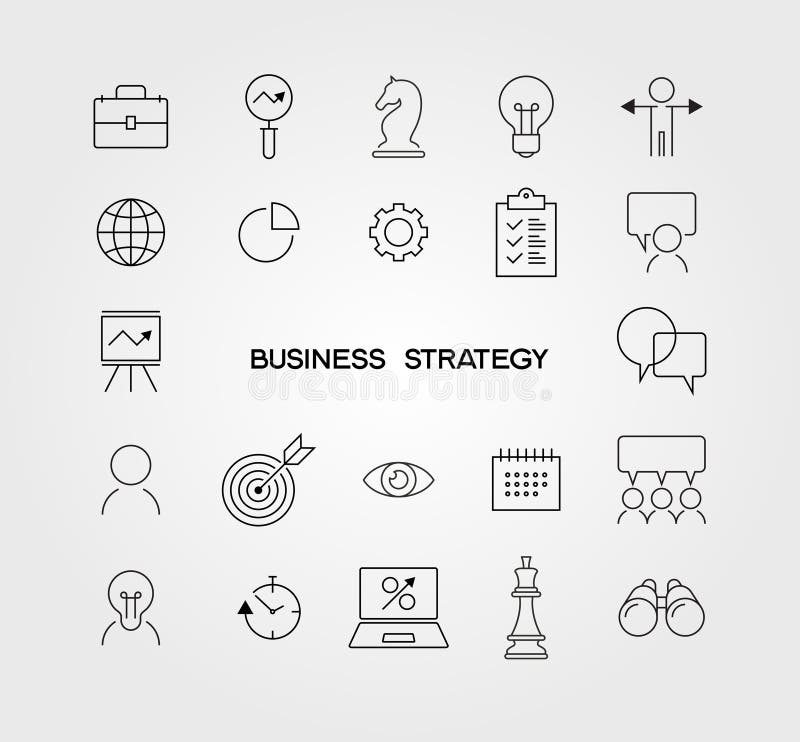 graphic, chess, Analysis, Business, line, strategy, set icon