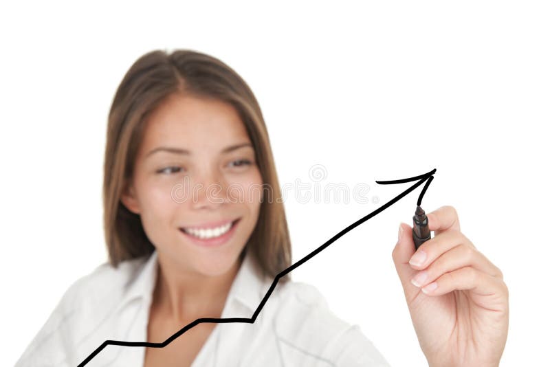 Business success and growth graph stock photo Business success and growth graph stock photo