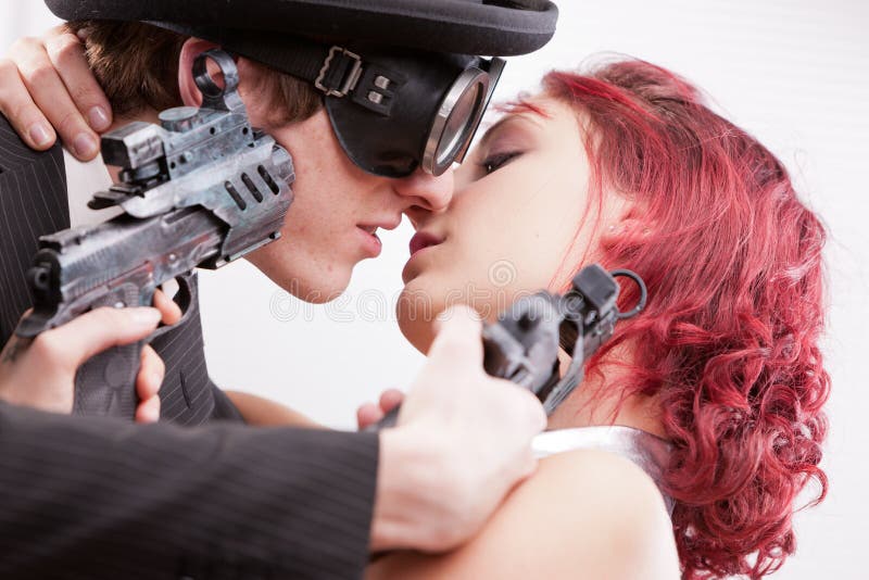 Kiss and kill Stock Photos and Images