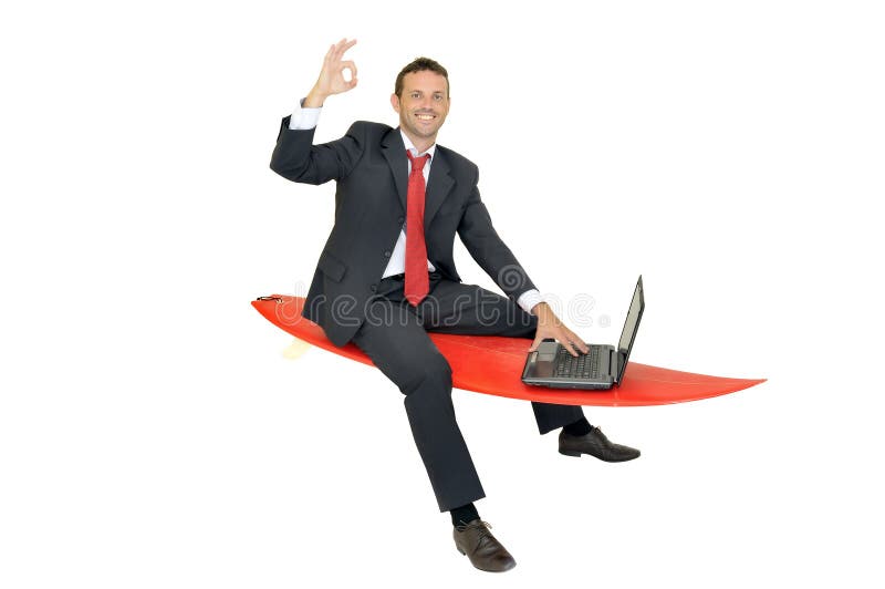 Business surfer royalty free stock photo Business surfer royalty free stock photo