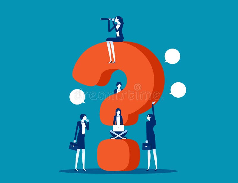Questions All Around Stock Illustration Illustration Of Decide 14795122