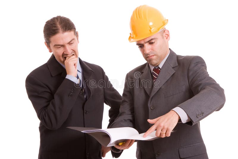 Business team discussing new project stock photos