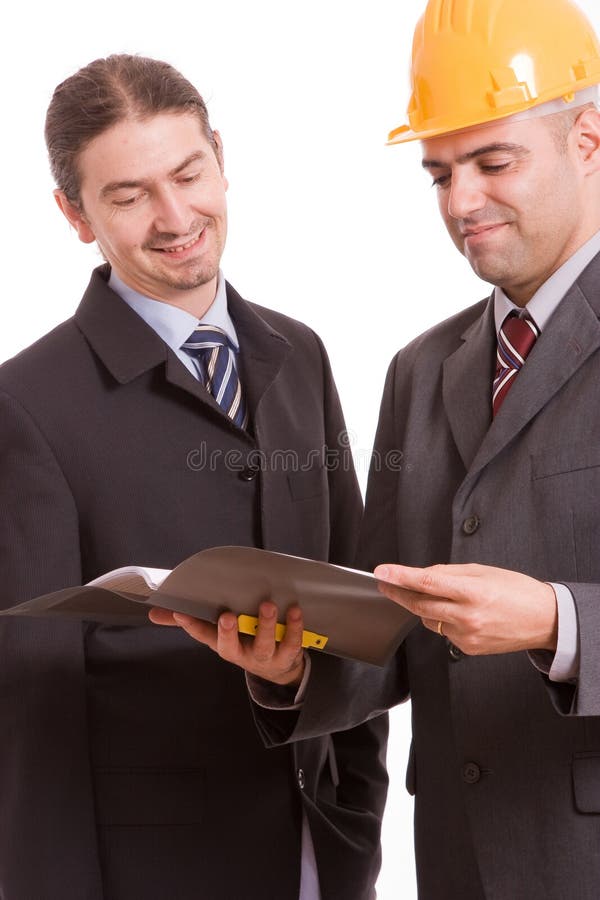 Business team discussing new project stock image