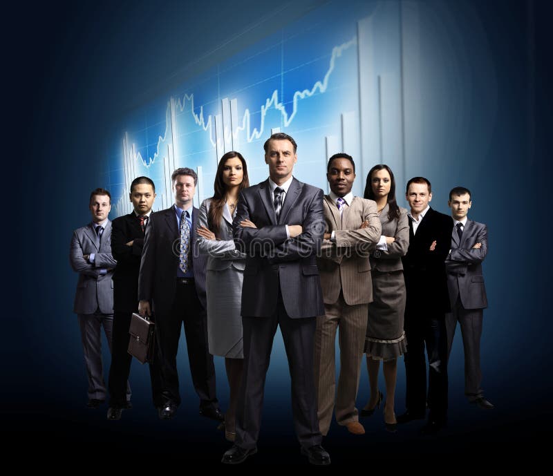 Business team formed of young royalty free stock photography Business team formed of young royalty free stock photography