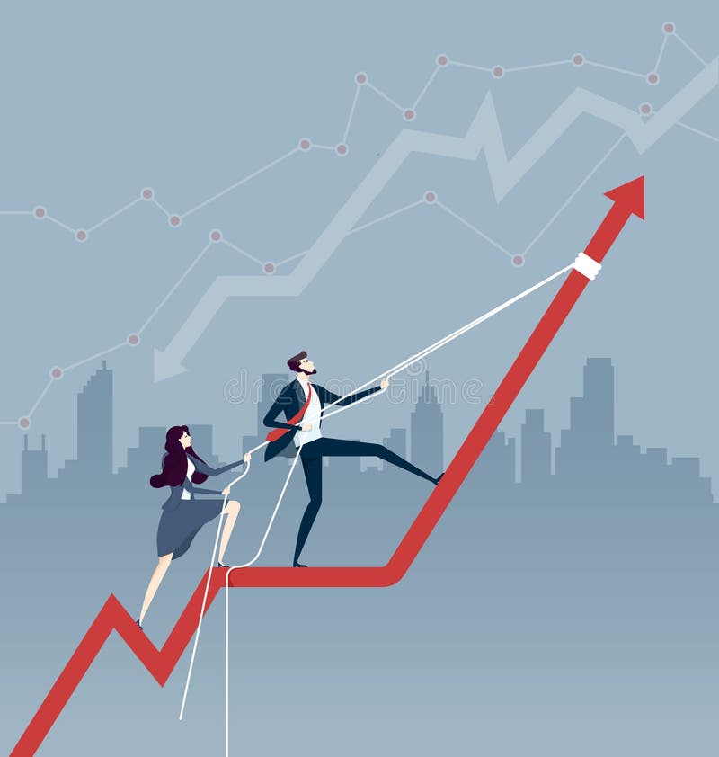 Team pulling the world stock illustration illustration of design 7820640