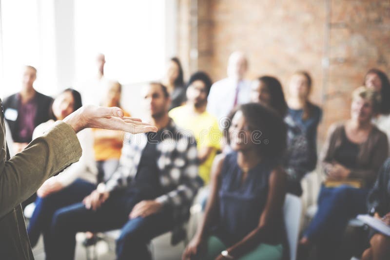 Business Team Seminar Listening Meeting Concept stock photo Business Team Seminar Listening Meeting Concept stock photo