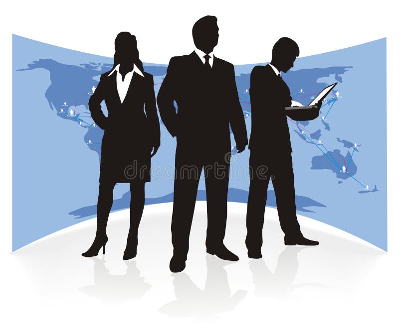 Business team, silhouette