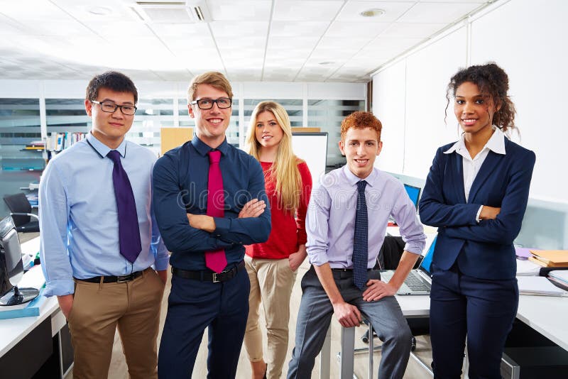 Business team young people standing multi ethnic royalty free stock images Business team young people standing multi ethnic royalty free stock images