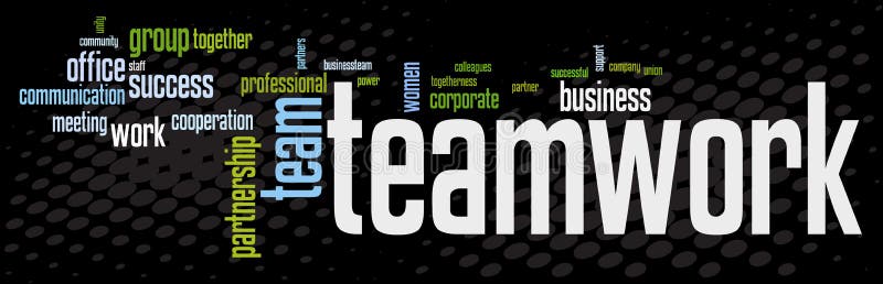 Business teamwork banner stock vector. Illustration of 