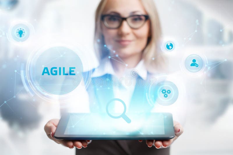 Business, Technology, Internet and network concept. Agile Software Development. Software methodology stock images, royalty-free photos and pictures