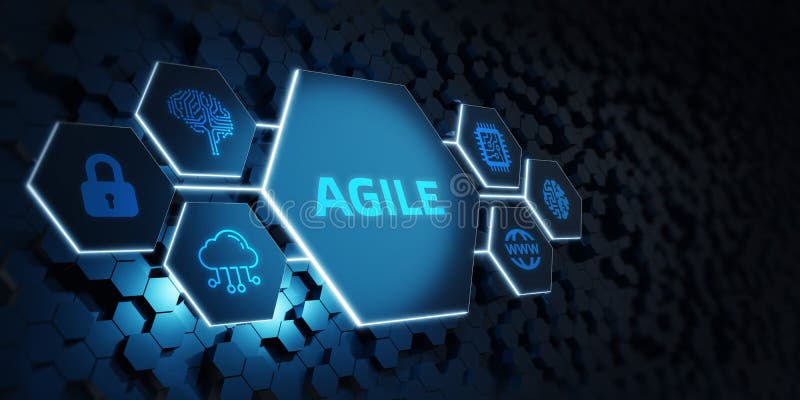 Business, Technology, Internet and network concept. Agile Software Development royalty free stock photo