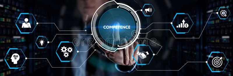 Business, Technology, Internet and network concept. Competence Skill Personal development royalty free stock photo