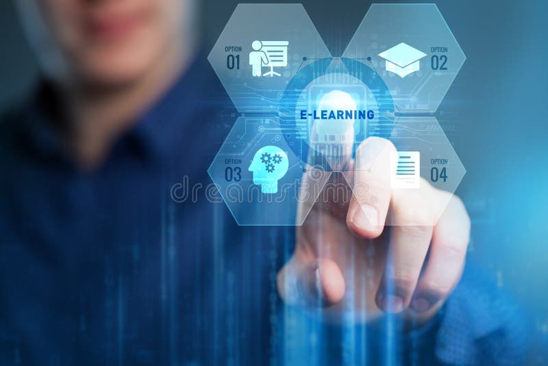 Business, Technology, Internet and network concept. E-learning Education Internet Technology Webinar Online Courses concept stock image Business, Technology, Internet and network concept. E-learning Education Internet Technology Webinar Online Courses concept stock image