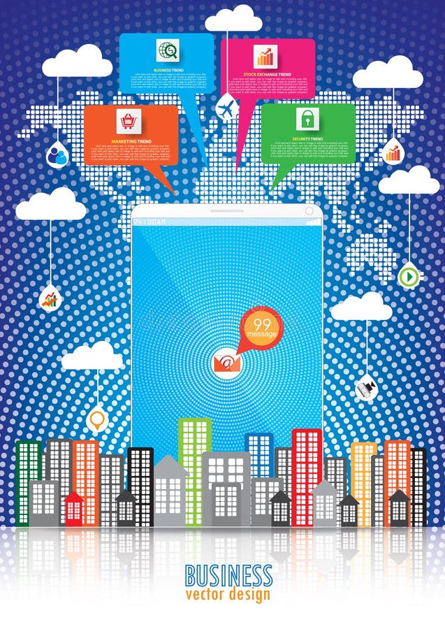 Business Template Brochure Background Stock Vector Illustration of