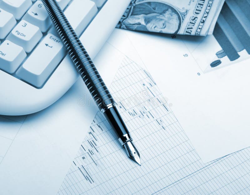 Business a theme blue color