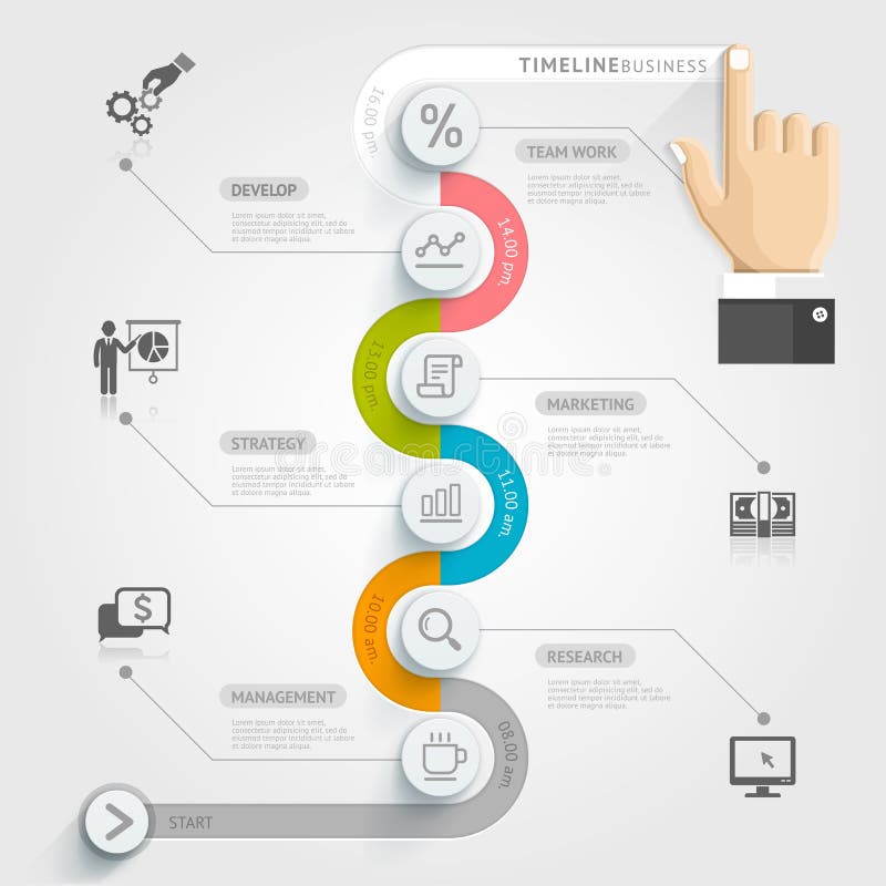 Business Timeline Infographic Template. Stock Vector ...
