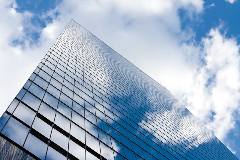 Business Tower Against Blue Sky Stock Image Image of growth, view