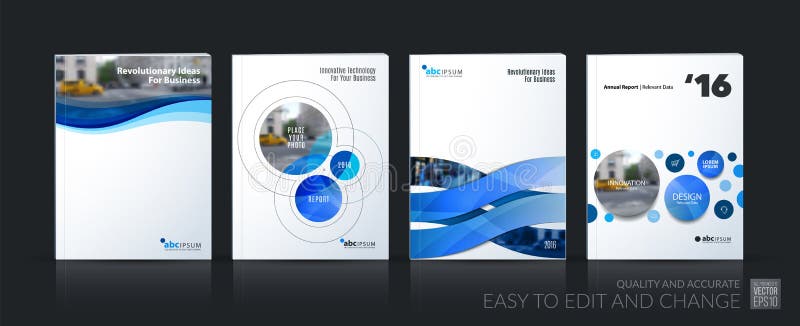 Business vector. Brochure template layout, cover soft design ann stock illustration