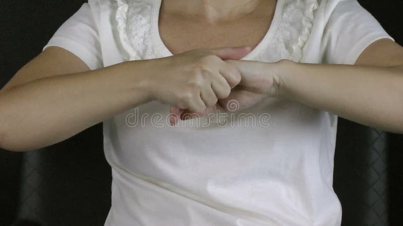 Business woman anxious. Nervous woman