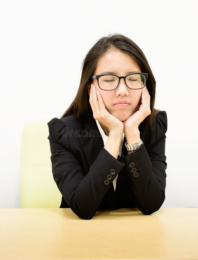 Business woman boring stock photo. Image of career, exhausted 38281656