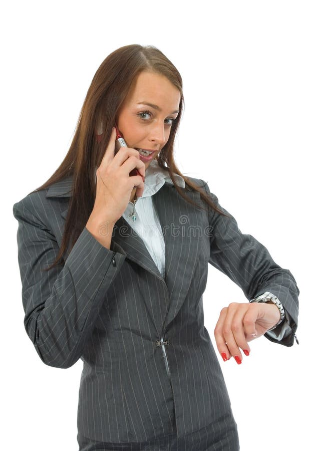 Business woman calling