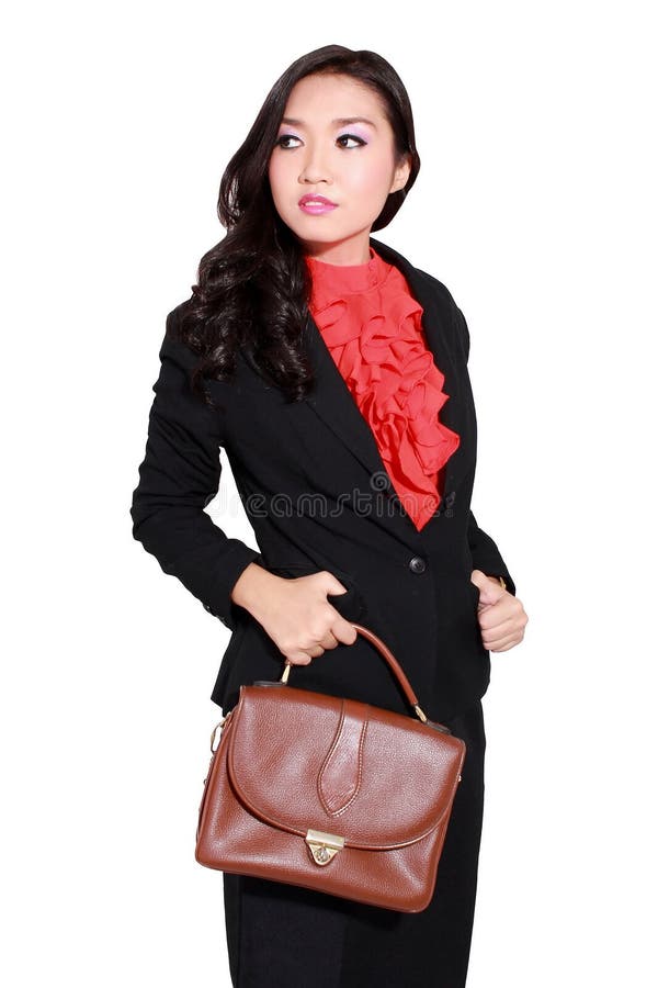 Business Woman Carrying A Briefcase Stock Image - Image of lady, hand ...