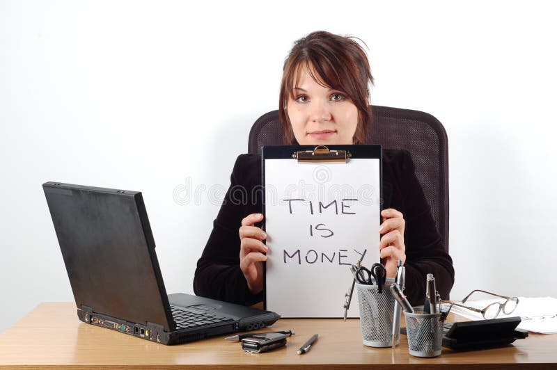 Business woman at desk 16