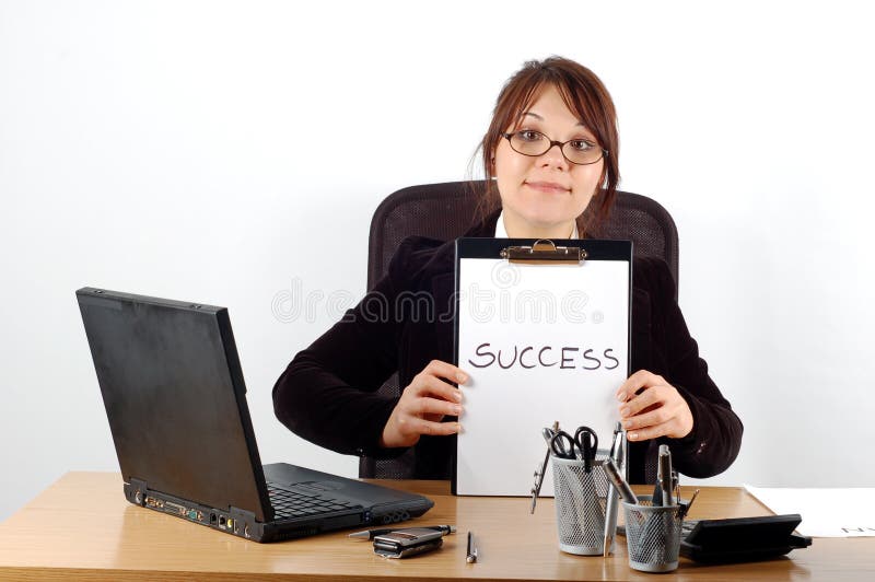 Business woman at desk 16